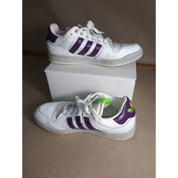 adidas Shoes - Adidas Women's Decade Low White/Purple/Green Size 7.5